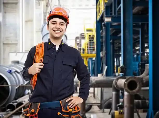 Portrait of an electrician.